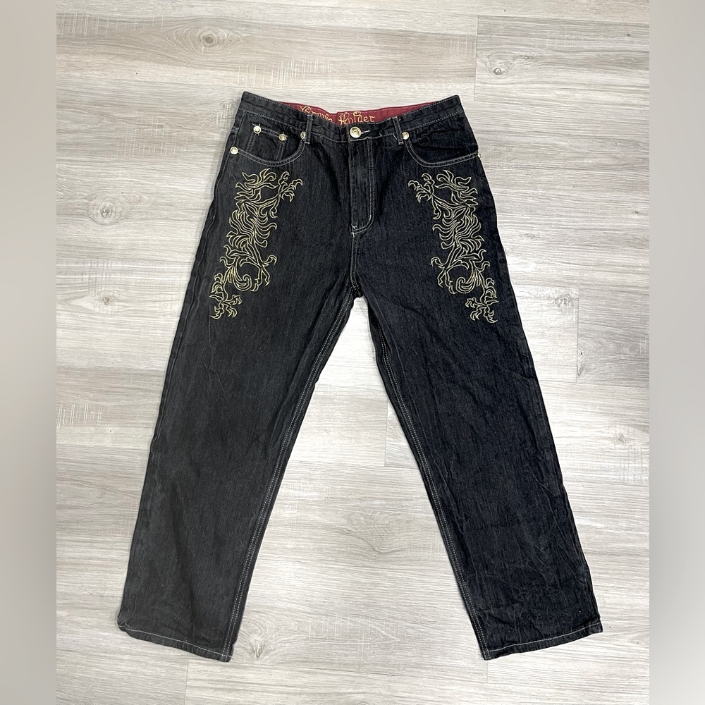Crown Holder Y2K Vintage Style Jeans